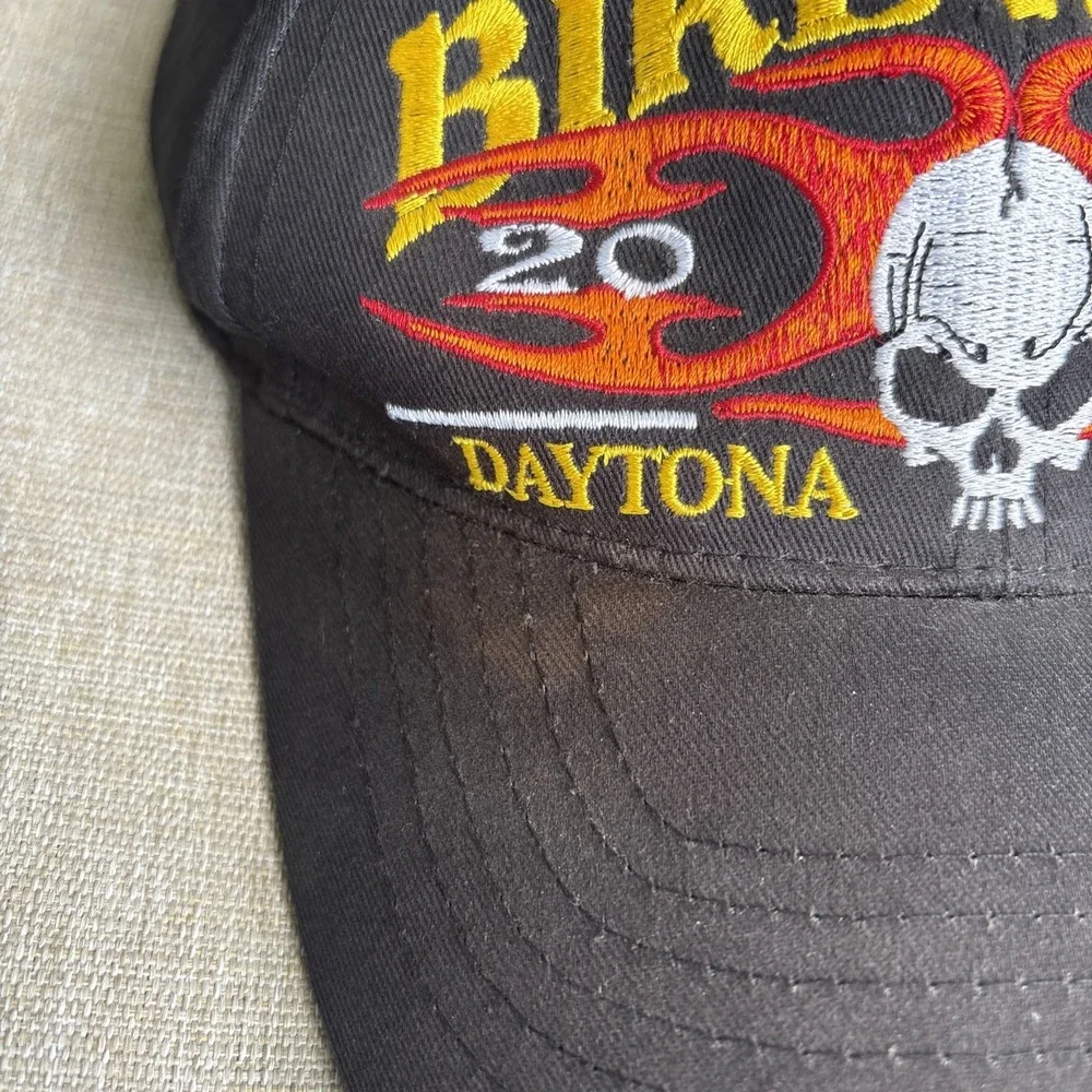 2003 62nd Annual Bike Week Daytona Beach FL Hat Black Adjustable Cotton Harley
